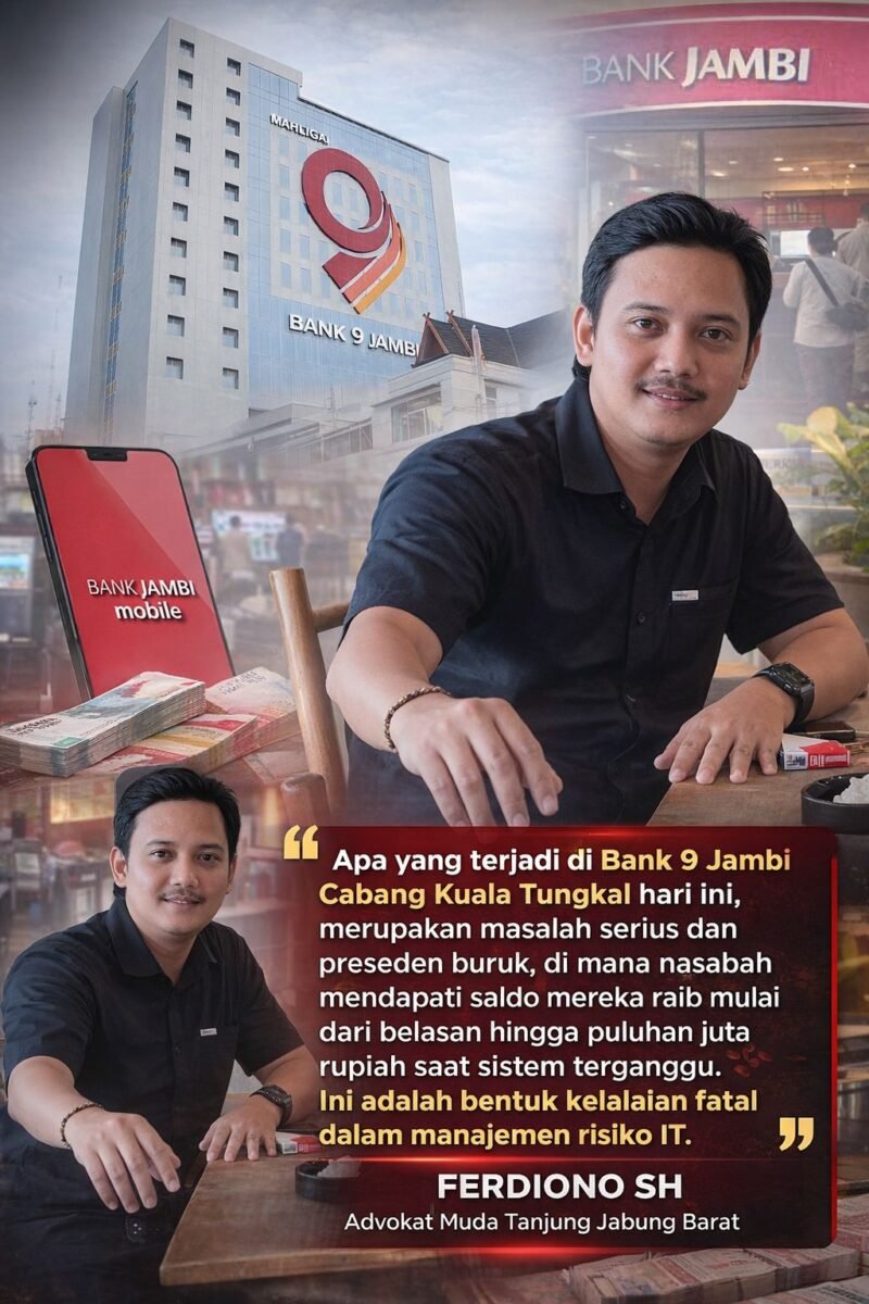 Saldo Nasabah Diduga Raib Saat Sistem Terganggu, Bank 9 Jambi Cabang Kuala Tungkal Disorot