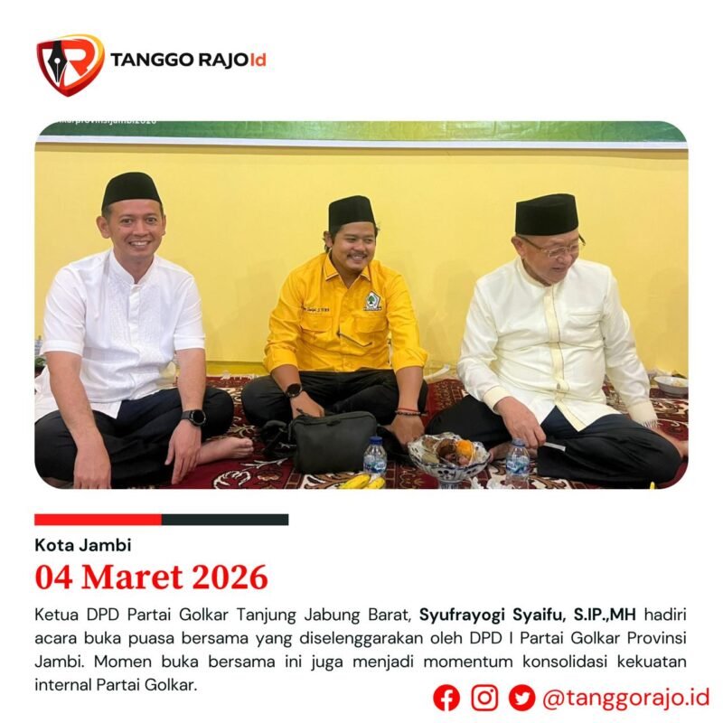 Ketua Golkar Tanjab Barat Syufrayogi Syaiful Hadiri Buka Puasa Golkar Jambi, Teguhkan Silaturahmi dan Semangat Soliditas