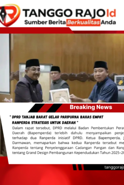 DPRD Tanjab Barat Gelar Paripurna Bahas Empat Ranperda Strategis untuk Daerah