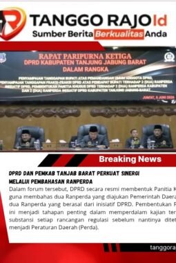 DPRD dan Pemkab Tanjab Barat Perkuat Sinergi Melalui Pembahasan Ranperda