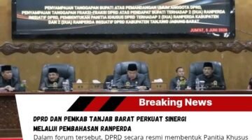 DPRD dan Pemkab Tanjab Barat Perkuat Sinergi Melalui Pembahasan Ranperda