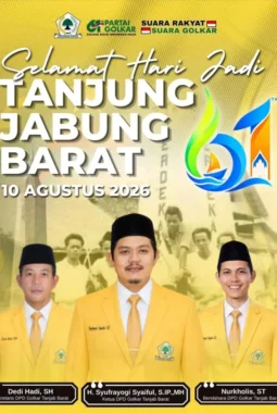 Syufrayogi Syaiful Sampaikan Ucapan HUT ke-61 Tanjab Barat, Dorong Kebersamaan dan Pemerataan Pembangunan